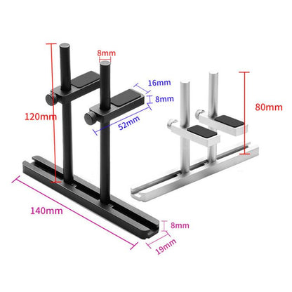 FinalCool Aluminum Alloy Adjustable Graphics Card Bracket Chassis Fan Position Graphics Holder Support 8cm Black - Caddies & Enclosures by FinalCool | Online Shopping UK | buy2fix