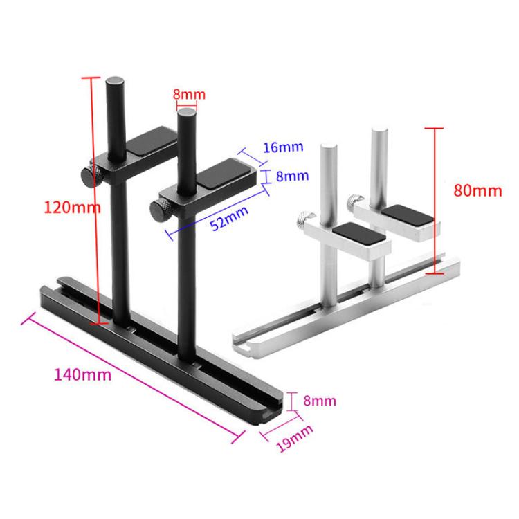 FinalCool Aluminum Alloy Adjustable Graphics Card Bracket Chassis Fan Position Graphics Holder Support 8cm Silver - Caddies & Enclosures by FinalCool | Online Shopping UK | buy2fix