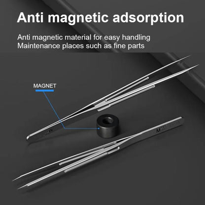 MaAnt SS-A1 Non-magnetic Stainless Steel Tweezers - Tweezers by MaAnt | Online Shopping UK | buy2fix