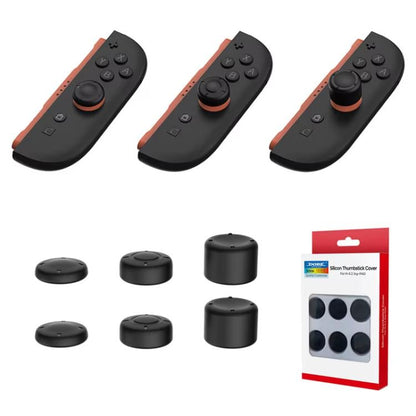 For Switch 2 Console DOBE 6pcs /Pack Joystick Cap Heightening Cap Set(Black) - Cases by DOBE | Online Shopping UK | buy2fix