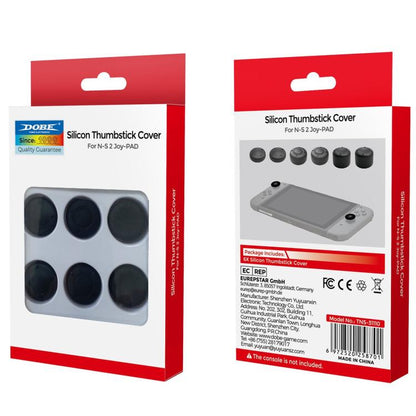 For Switch 2 Console DOBE 6pcs /Pack Joystick Cap Heightening Cap Set(Black) - Cases by DOBE | Online Shopping UK | buy2fix