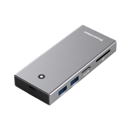 Blueendless M.2 Nvme/Sata Dual-Protocol Hard Disk Box HUB USB2.0 x 2 + SD/TF2.0 - USB HUB by Blueendless | Online Shopping UK | buy2fix