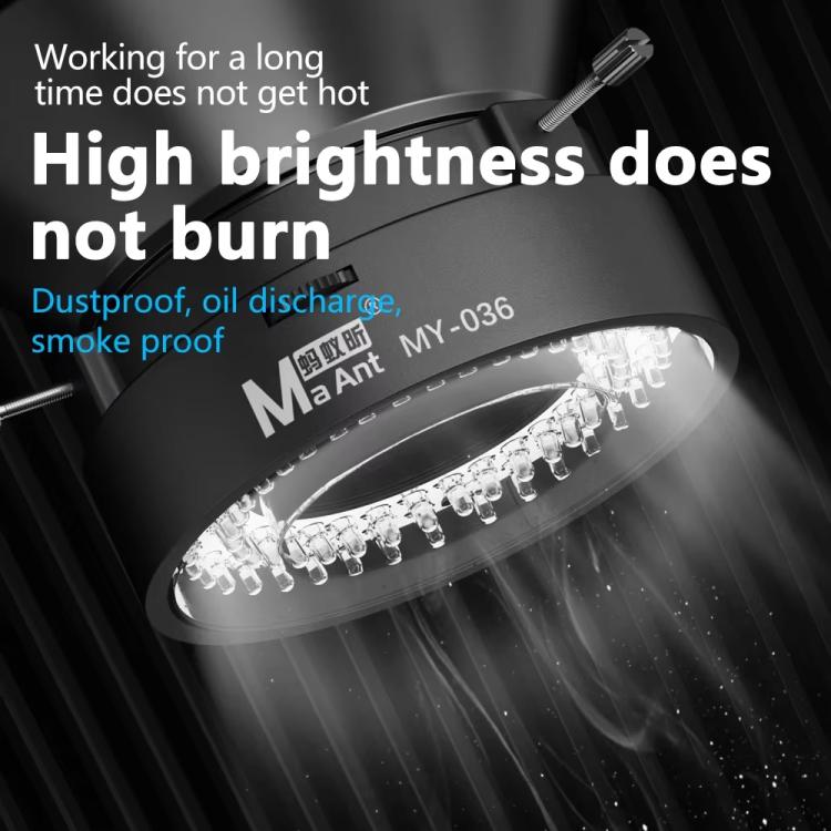 MaAnt MY-036 Cell Phone Repair 72 Beads Microscope Ring Light Source - Microscope Magnifier Series by MaAnt | Online Shopping UK | buy2fix