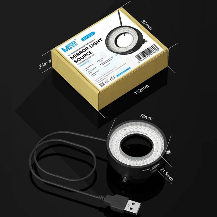 MaAnt MY-036 Cell Phone Repair 72 Beads Microscope Ring Light Source - Microscope Magnifier Series by MaAnt | Online Shopping UK | buy2fix