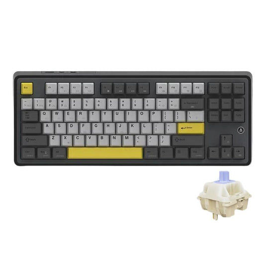 Ajazz AK870 Wireless Bluetooth Tri-mode Mechanical Keyboard RGB DIY Custom Hot Swap Gaming Keyboard, Style: Gift Axis Black - Wireless Keyboard by Ajazz | Online Shopping UK | buy2fix