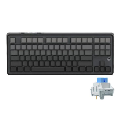 Ajazz AK870 Wireless Bluetooth Tri-mode Mechanical Keyboard RGB DIY Custom Hot Swap Gaming Keyboard, Style: Flying Fish Axis Gradient Gray - Wireless Keyboard by Ajazz | Online Shopping UK | buy2fix