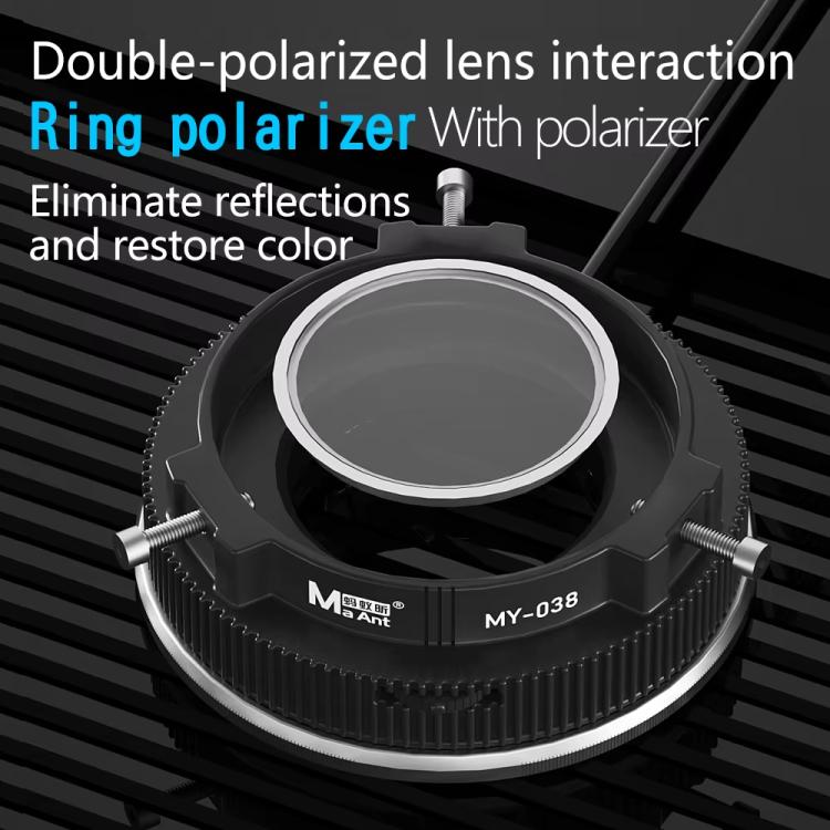 MaAnt MY-038 Cell Phone Repair Microscope Ring Polarized LED Light Source Lamps 96 Beads Anti-Glare Fill Lights - Microscope Magnifier Series by MaAnt | Online Shopping UK | buy2fix