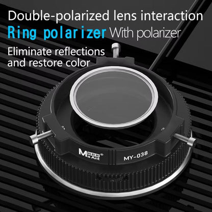 MaAnt MY-038 Cell Phone Repair Microscope Ring Polarized LED Light Source Lamps 96 Beads Anti-Glare Fill Lights - Microscope Magnifier Series by MaAnt | Online Shopping UK | buy2fix