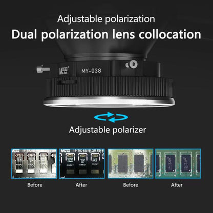 MaAnt MY-038 Cell Phone Repair Microscope Ring Polarized LED Light Source Lamps 96 Beads Anti-Glare Fill Lights - Microscope Magnifier Series by MaAnt | Online Shopping UK | buy2fix
