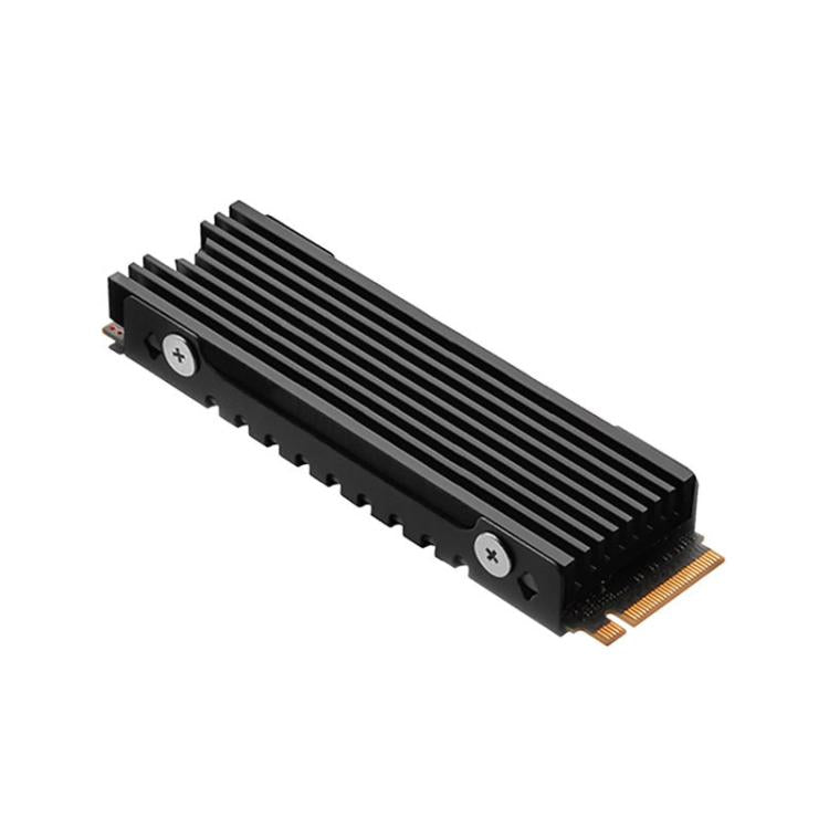 FinalCool M.2 2280 NVME SSD Radiator Aluminum Heat Sink for Desktop PC PS5(Black) - Hard Drive Bags & Cases by FinalCool | Online Shopping UK | buy2fix