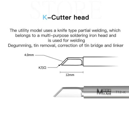 MaAnt T12-K Lead-Free Soldering Iron Tip - Soldering Iron Tip by MaAnt | Online Shopping UK | buy2fix