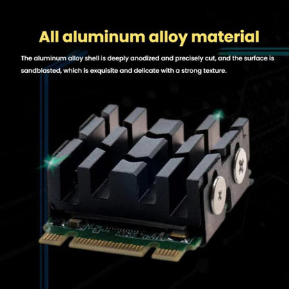 FinalCool  M.2 2230 SSD Heat Sink Aluminum Solid Disk Drive Radiator(Black) - Hard Drive Bags & Cases by FinalCool | Online Shopping UK | buy2fix