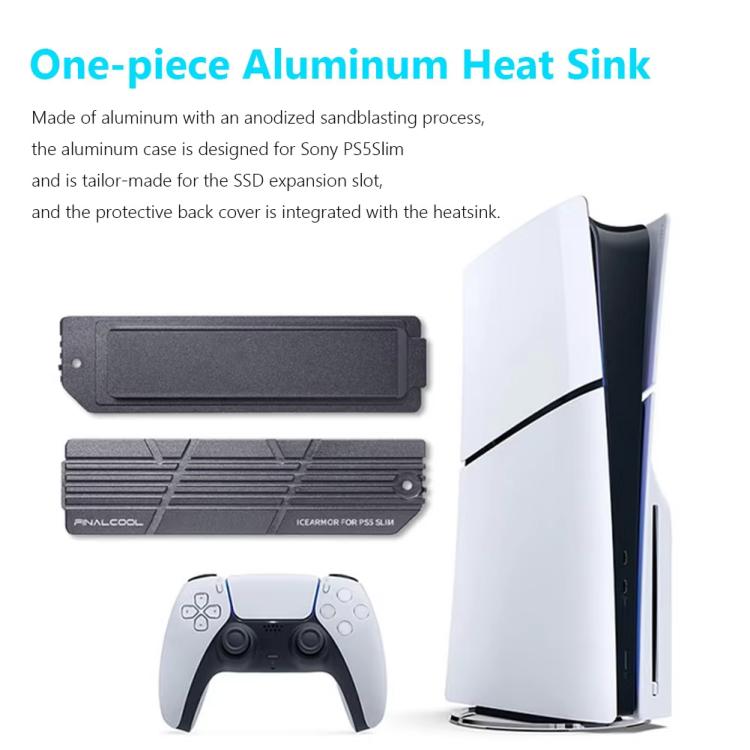For PS5 Slim / Pro FinalCool M.2 2280 NVME SSD Radiator Integrated Aluminum Alloy Heatsink(Silver) - PS5 Spare Parts by FinalCool | Online Shopping UK | buy2fix