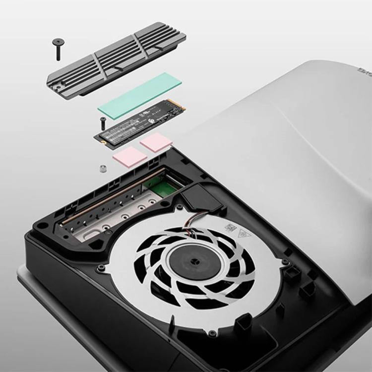 For PS5 Slim / Pro FinalCool M.2 2280 NVME SSD Radiator Integrated Aluminum Alloy Heatsink(Silver) - PS5 Spare Parts by FinalCool | Online Shopping UK | buy2fix