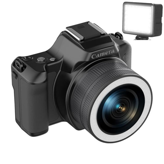 48 Million Pixel 2K Ultra HD Mini Digital Portable Camera, Color: Black+Fill Light - Video Cameras by buy2fix | Online Shopping UK | buy2fix