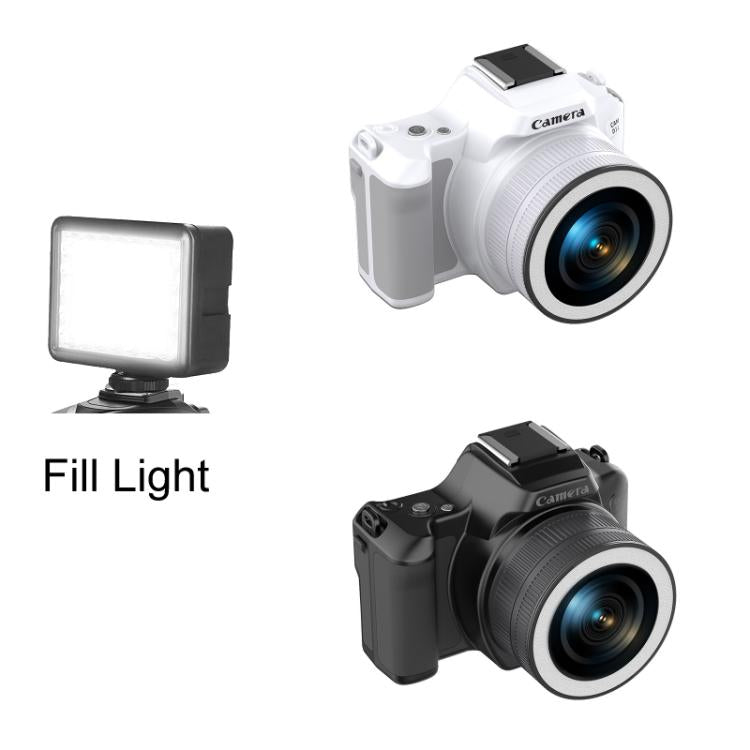 48 Million Pixel 2K Ultra HD Mini Digital Portable Camera, Color: White+Fill Light - Video Cameras by buy2fix | Online Shopping UK | buy2fix