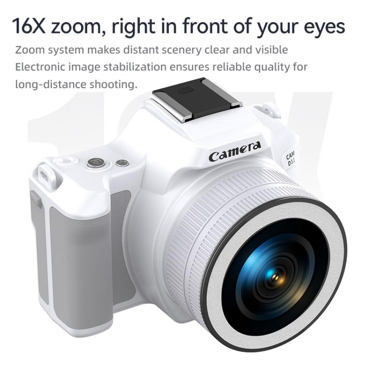 48 Million Pixel 2K Ultra HD Mini Digital Portable Camera, Color: Black+Fill Light - Video Cameras by buy2fix | Online Shopping UK | buy2fix