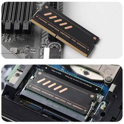 2pcs /Pack JEYI Pure Copper Graphene Laptop Memory Heatsink Radiator for DDR5 DDR4 DDR3(NB-CG) - Cooling Pads by JEYI | Online Shopping UK | buy2fix