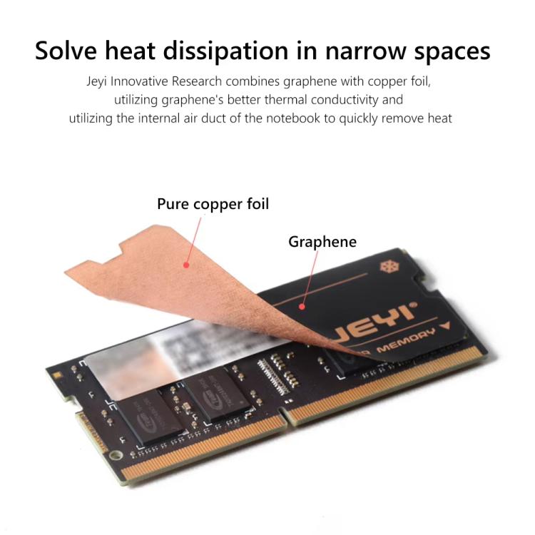 2pcs /Pack JEYI Pure Copper Graphene Laptop Memory Heatsink Radiator for DDR5 DDR4 DDR3(NB-CG) - Cooling Pads by JEYI | Online Shopping UK | buy2fix