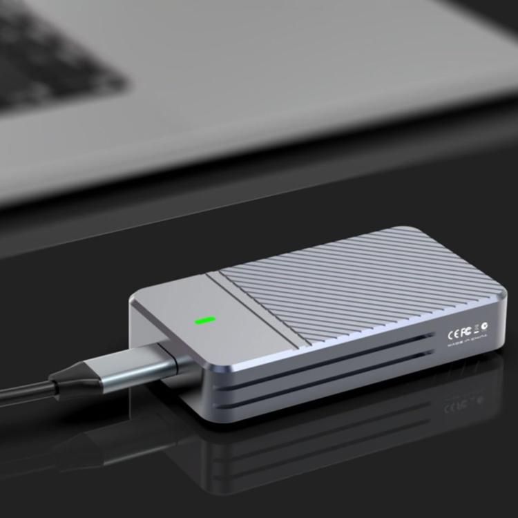 JEYI mSATA to USB 3.1 Type-C 6Gbps SSD Enclosure Adapter Case Aluminum External SSD Case - HDD Enclosure by JEYI | Online Shopping UK | buy2fix