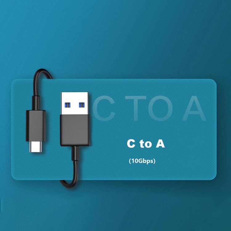 JEYI mSATA to USB 3.1 Type-C 6Gbps SSD Enclosure Adapter Case Aluminum External SSD Case - HDD Enclosure by JEYI | Online Shopping UK | buy2fix