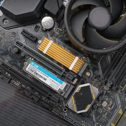 FinalCool M.2 2280 NVMe SSD Heat Sink Solid State Drive Radiator(Black) - Hard Drive Bags & Cases by FinalCool | Online Shopping UK | buy2fix