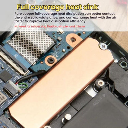 FinalCool M.2 2280 Pure Copper SSD Heat Sink for Game Consoles / Laptops / Mini Hosts - Hard Drive Bags & Cases by FinalCool | Online Shopping UK | buy2fix