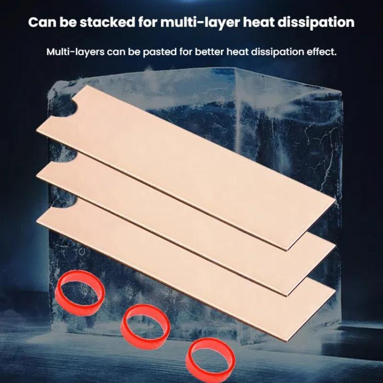 JEYI  icopper-3 M.2 2280 NVME SSD Pure Copper Heatsink Radiator For Laptops / PCs - Hard Drive Bags & Cases by JEYI | Online Shopping UK | buy2fix