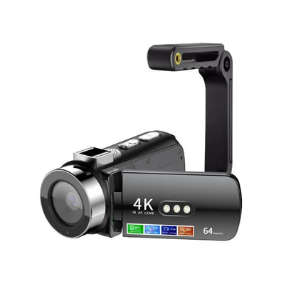 WiFi HD 4K Lightless Colorful Night Vision Digital Video Camera, Color: Black + Bracket - Video Cameras by buy2fix | Online Shopping UK | buy2fix