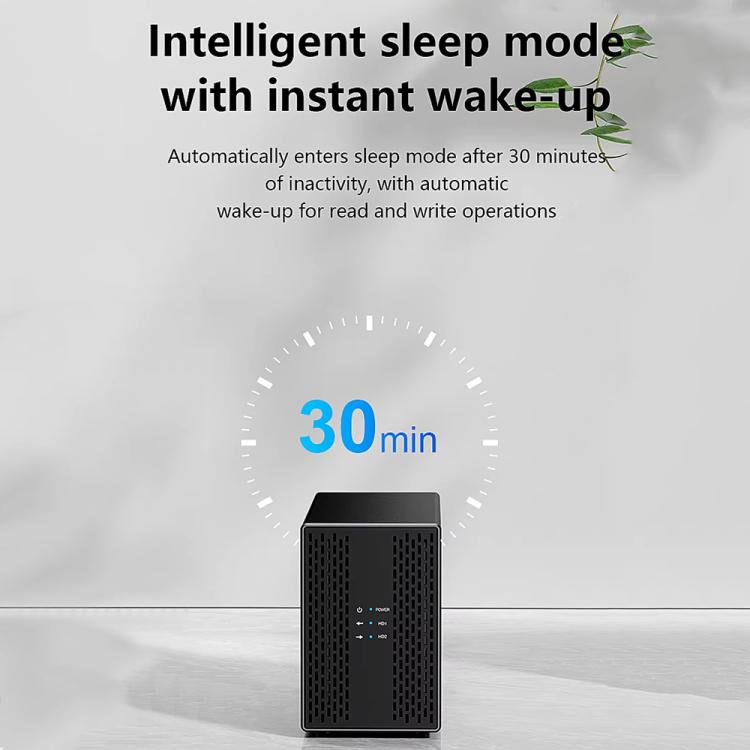 Blueendless DB3502F USB3.0/Type-C Non-array 2.5/3.5-inch Dual-Bay Mobile Hard Disk Box(US Plug) - HDD Enclosure by Blueendless | Online Shopping UK | buy2fix