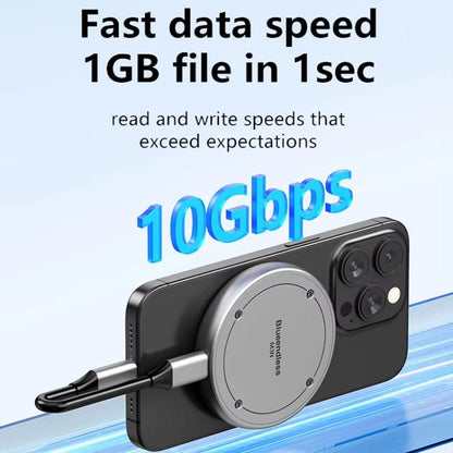 Blueendless M3NPD M.2 NVMe 2230/2242 Magnetic Phone Hard Disk Box with PD Charging Port - HDD Enclosure by Blueendless | Online Shopping UK | buy2fix