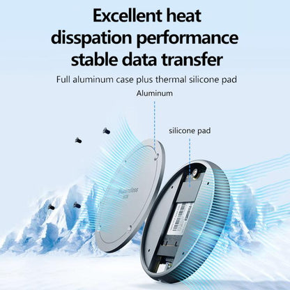 Blueendless M3NPD M.2 NVMe 2230/2242 Magnetic Phone Hard Disk Box with PD Charging Port - HDD Enclosure by Blueendless | Online Shopping UK | buy2fix