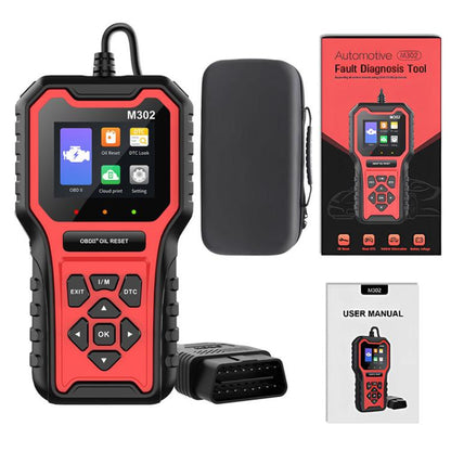 M302 Car Oil Reset Code Reader Automotive Maintenance Light Zero Reset Fault Diagnosis Tool - Code Readers & Scan Tools by buy2fix | Online Shopping UK | buy2fix