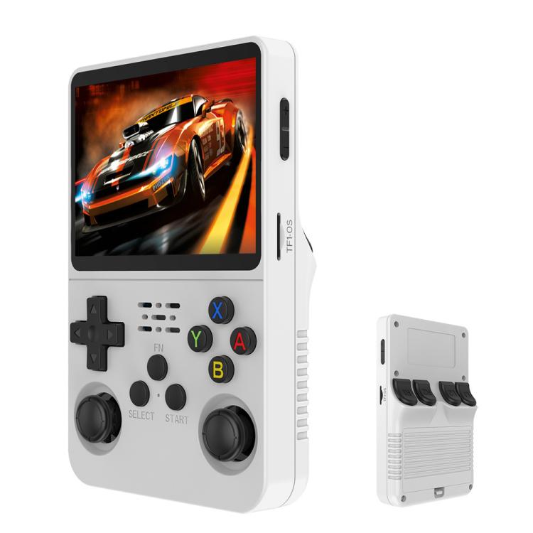 R36S Retro Handheld Game Console Linux System 3.5-Inch Screen Single TF Card Version 128G(White) - Pocket Console by buy2fix | Online Shopping UK | buy2fix