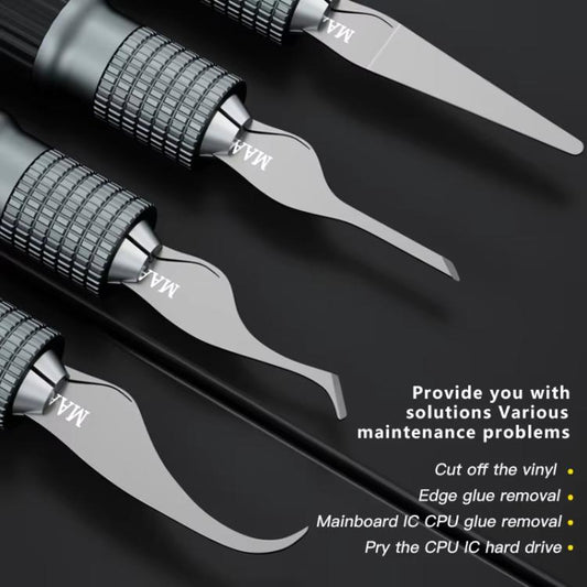 MaAnt MY-102 4 In 1 Blade Pry IC / CPU Hard Disk Blade Cell Phone Motherboard Repair Scraping Gum Degumming Tools - Crowbar by MaAnt | Online Shopping UK | buy2fix