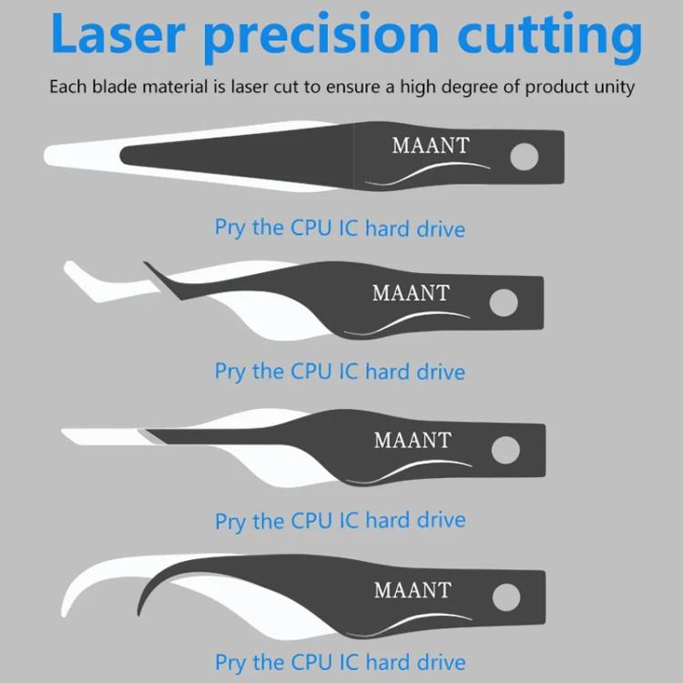 MaAnt MY-102 4 In 1 Blade Pry IC / CPU Hard Disk Blade Cell Phone Motherboard Repair Scraping Gum Degumming Tools - Crowbar by MaAnt | Online Shopping UK | buy2fix
