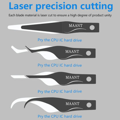 MaAnt MY-102 4 In 1 Blade Pry IC / CPU Hard Disk Blade Cell Phone Motherboard Repair Scraping Gum Degumming Tools - Crowbar by MaAnt | Online Shopping UK | buy2fix
