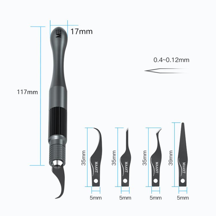 MaAnt MY-102 4 In 1 Blade Pry IC / CPU Hard Disk Blade Cell Phone Motherboard Repair Scraping Gum Degumming Tools - Crowbar by MaAnt | Online Shopping UK | buy2fix