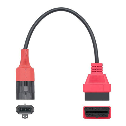 For SYM SANYANG Motorcycle OBD Cable 3Pin To OBD2 16Pin Diagnostic Adapter Scanner Extension Cable - Cables & Connectors by buy2fix | Online Shopping UK | buy2fix