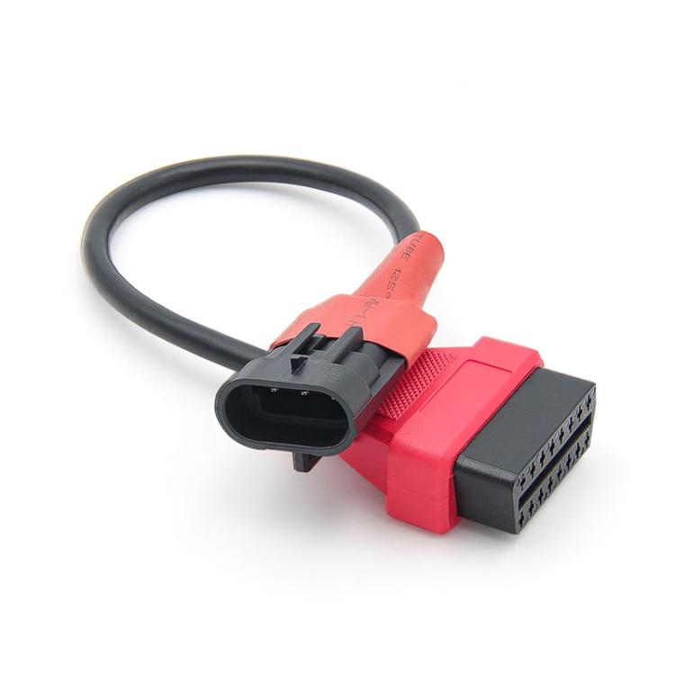 For SYM SANYANG Motorcycle OBD Cable 3Pin To OBD2 16Pin Diagnostic Adapter Scanner Extension Cable - Cables & Connectors by buy2fix | Online Shopping UK | buy2fix