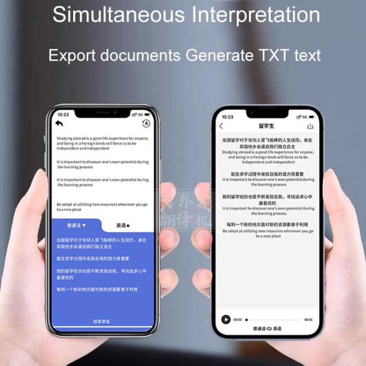 X9 8 In 1 AI Large Model Simultaneous Translator Offline Voice And Video Call Translation(Black) -  by buy2fix | Online Shopping UK | buy2fix