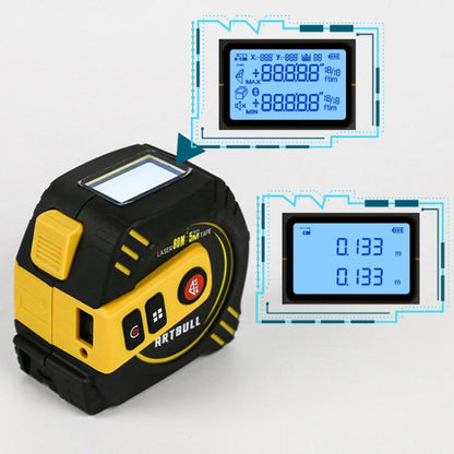 2 in 1 Rechargeable Infrared Laser Rangefinder + 5m Measuring Tape, Specifications: Laser 80m - Laser Rangefinder by buy2fix | Online Shopping UK | buy2fix