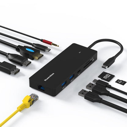 Blueendless Type-C Gigabit Ethernet Port Multi-Screen Different Display HUB, Port: HDMI x 2 + DP - USB HUB by Blueendless | Online Shopping UK | buy2fix