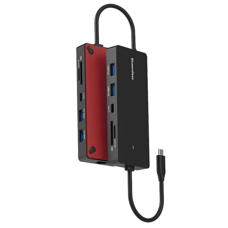 Blueendless Type-C Gigabit Ethernet Port Multi-Screen Different Display HUB, Port: DP x 2 + HDMI - USB HUB by Blueendless | Online Shopping UK | buy2fix