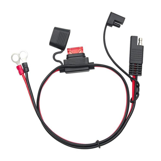 60cm O-Terminal to SAE Power Cable With Fuse Battery Charger Extension Adapter Wire