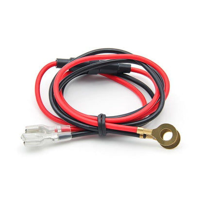 10A 60cm Plug-In Spring O-Type Terminal Power Cable Car Charger Modification Wiring Harness(Red+Black) - DIY Cables by buy2fix | Online Shopping UK | buy2fix
