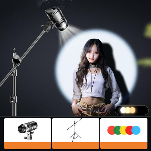 275W+2.1m Tripod+Crossbar 102 LEDs Spotlight Portrait Photography Fill Light Adjustable Focus Triple Color Temperature,US Plug - Selfie Light by buy2fix | Online Shopping UK | buy2fix