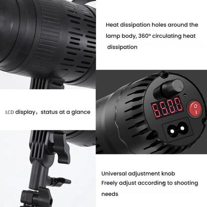 100W+2.1m Tripod 102 LEDs Spotlight Portrait Photography Fill Light Adjustable Focus Triple Color Temperature,US Plug - Selfie Light by buy2fix | Online Shopping UK | buy2fix