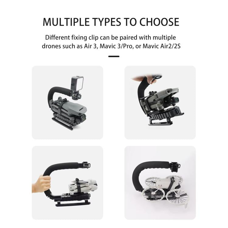 For DJI Flip CQT  U-shape Handheld Stabilizer Kit For Cinematic Shots, Wedding Videography & Daily Vlogging - Holder Series by CQT | Online Shopping UK | buy2fix