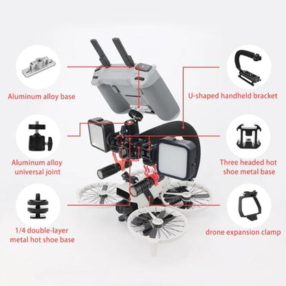 For DJI Air 2 / Air 2S CQT  U-shape Handheld Stabilizer Kit For Cinematic Shots, Wedding Videography & Daily Vlogging -  by CQT | Online Shopping UK | buy2fix